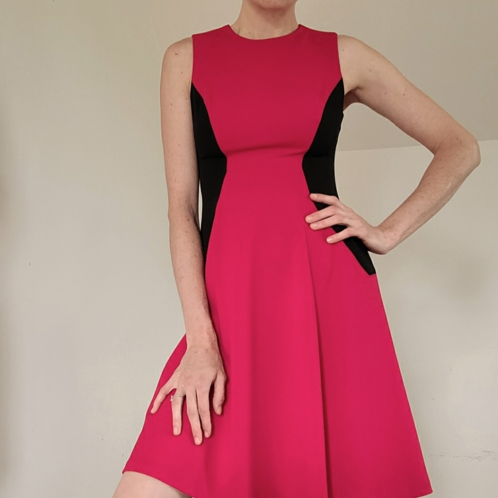 TOMMY HILFIGER - Red and black dress